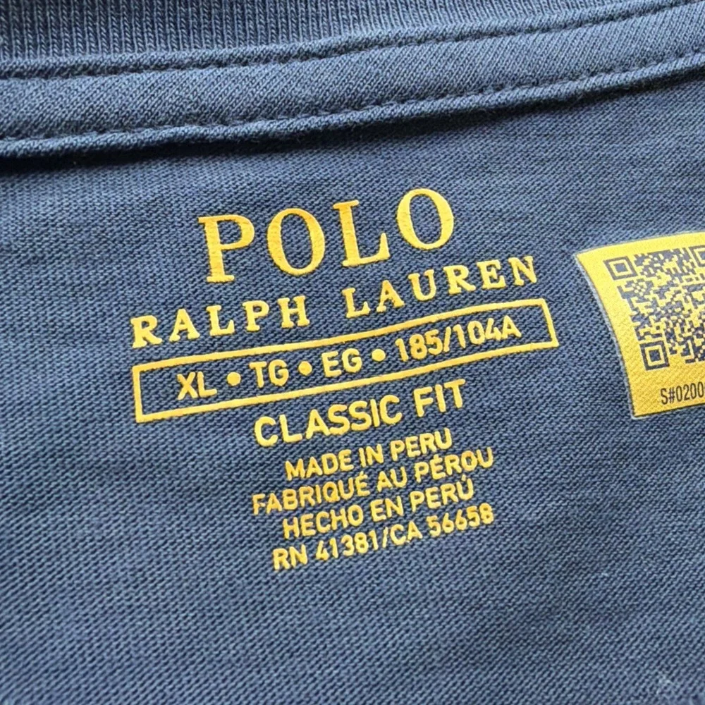 Polo Ralph Lauren Men's Box Logo T Shirt XL‎ Blue EUC